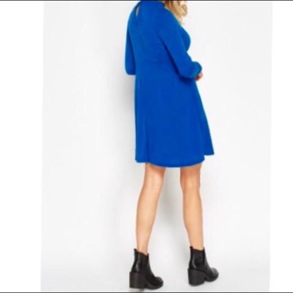 ✨LAST ONE ✨Royal blue high neck swing dress - Picture 3 of 8